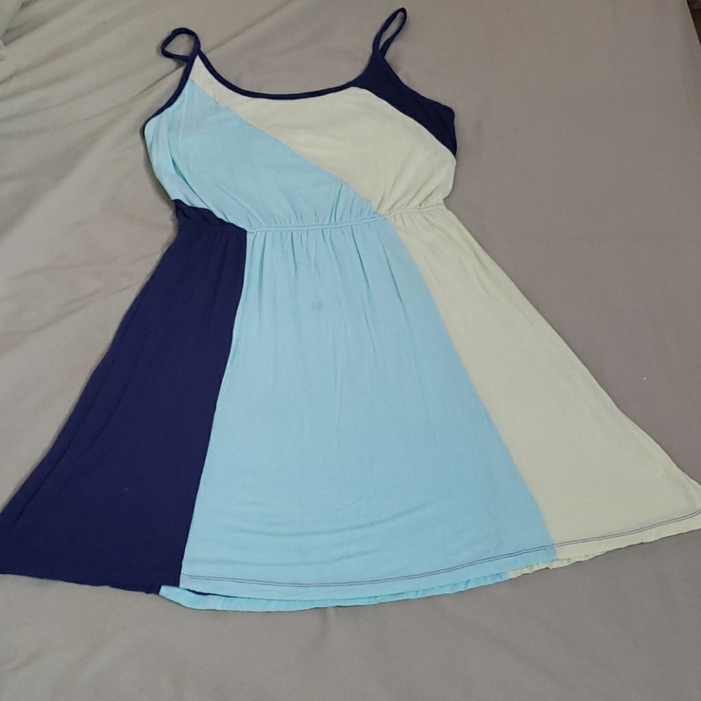 Short Color Block Sundress
